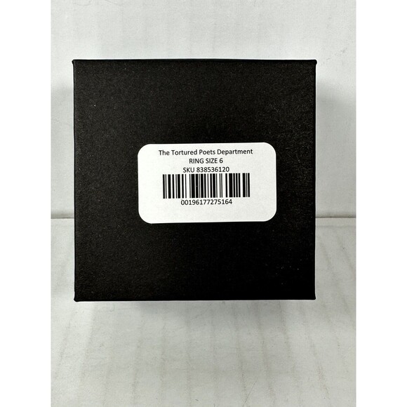 NEW Taylor Swift The Tortured Poets Department Size 6 Gold Plated Ring TTPD - Picture 4 of 4